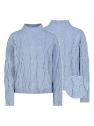 Eight2Nine Sweter w kolorze błękitnym rozmiar: S. Niebieskie swetry Eight2Nine, s, bez wzorów, ze splotem, bez ramiączek. Za 149.95 zł.