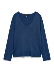 Vero Moda Sweter w kolorze granatowym rozmiar: S. Niebieskie swetry Vero Moda, s, bez wzorów, bez ramiączek. Za 104.95 zł.