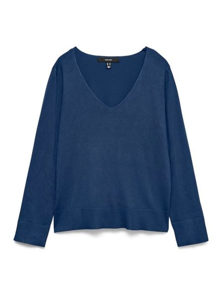 Vero Moda Sweter w kolorze granatowym rozmiar: XS. Niebieskie swetry Vero Moda, xs, bez wzorów, bez ramiączek. Za 109.95 zł.