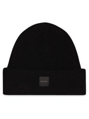 Calvin Klein Czapka Chunky K60K612584 Czarny. Czarne czapki zimowe Calvin Klein, bez wzorów, z kaszmiru. Za 369.99 zł.