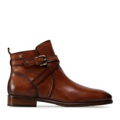 Botki Pikolinos. Brązowe botki Pikolinos, bez wzorów, bez obcasa, na płaskiej podeszwie, bez zapięcia. Za 539.99 zł.
