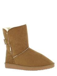 ISLAND BOOT Kozaki zimowe "Boulder" w kolorze jasnobrązowym rozmiar: 36. Brązowe kozaki Island Boot, na zimę, bez wzorów, z materiału, eleganckie, bez obcasa, bez zapięcia. Za 144.58 zł.