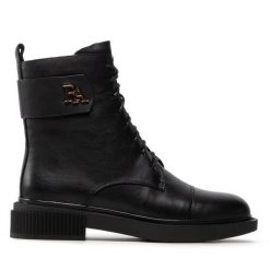 Botki Rage Age. Czarne botki Rage Age, bez wzorów, bez obcasa, na płaskiej podeszwie, bez zapięcia. Za 449.99 zł.