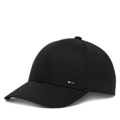 Czapka z daszkiem BOSS. Czarne czapki z daszkiem Boss, bez wzorów. Za 219.99 zł.