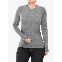 Bluza termoaktywna damska Houdini Desoli Thermal Crew. Szare bielizna termoaktywna damska Houdini, na zimę, s, bez wzorów, bez kaptura, narciarskie. Za 686.99 zł.