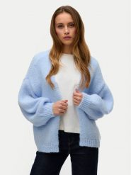 Vero Moda Kardigan Maybe 10273101 Błękitny Oversize. Niebieskie swetry Vero Moda, m, bez wzorów, z syntetyku, bez ramiączek. Za 189.99 zł.