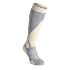 Skarpety narciarskie damskie Bridgedale Ski Lightweight Merino Performance. Szare skarpetki Bridgedale, bez wzorów. Za 75.99 zł.
