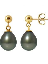 Pearl Addict Złote kolczyki-wkrętki z perłami rozmiar: onesize. Żółte kolczyki Pearl Addict, z perłą, złote. Za 739.99 zł.