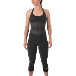 Damskie legginsy Giro Chrono Expert Halter. Czarne legginsy GIRO, bez wzorów, ze skóry, długie. Za 431.50 zł.
