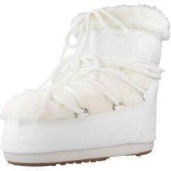 Buty MOON BOOT MB ICON LOW FAUX FUR Biały. Białe buty trekkingowe Moon Boot, bez wzorów, bez zapięcia, trekkingowe. Za 1,092.99 zł.