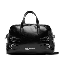 Torebka Karl Lagerfeld Jeans. Czarne torebki klasyczne Karl Lagerfeld Jeans, bez wzorów, z jeansu, klasyczne, bez dodatków. Za 769.99 zł.