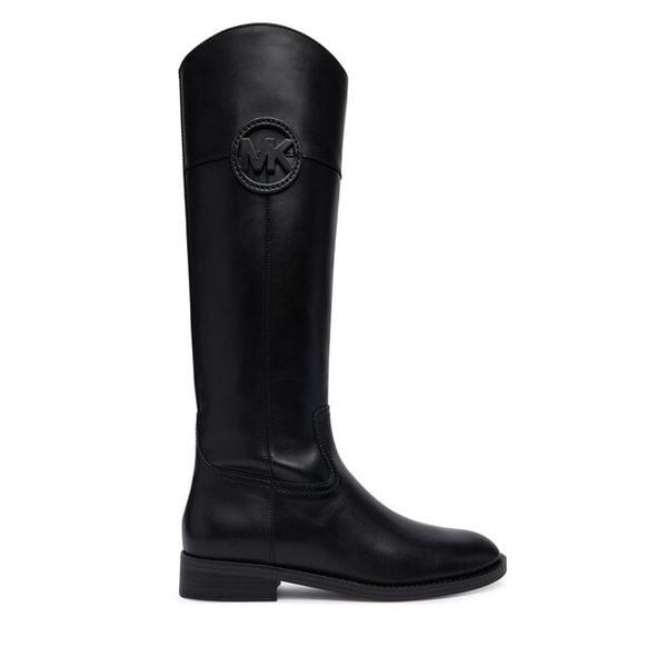 Kozaki MICHAEL Michael Kors. Czarne kozaki MICHAEL Michael Kors, bez wzorów, bez obcasa, na płaskiej podeszwie, bez zapięcia. Za 1,239.00 zł.