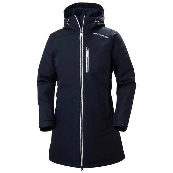 Damska kurtka wodoodporna Helly Hansen long belfast winter. Niebieskie kurtki Helly Hansen, bez wzorów, bez kaptura. W wyprzedaży za 716.50 zł.