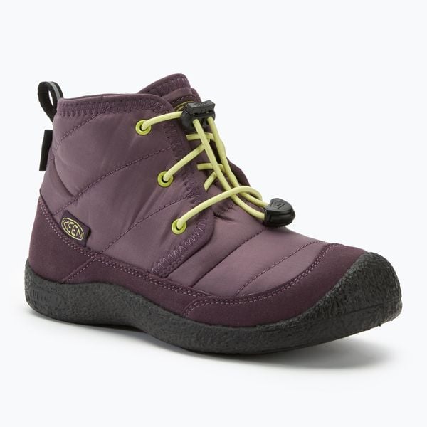 Buty juniorskie KEEN Howser II Chukka WP. Fioletowe buty trekkingowe Keen, bez wzorów, bez zapięcia, trekkingowe. Za 269.99 zł.