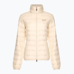 Kurtka damska EA7 Emporio Armani Train Core Eco Down Ultra Light. Brązowe kurtki EA7 Emporio Armani, m, bez wzorów, z materiału, bez kaptura. Za 459.99 zł.