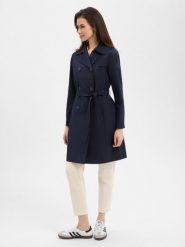JOOP! trencz - Cindy Kobiety niebieski, 36. Niebieskie płaszcze Joop!, uniwersalny, bez wzorów, eleganckie, bez kaptura. Za 1,099.95 zł.