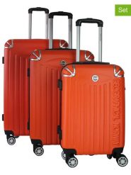 Geographical Norway 3-częściowy zestaw "Softless" w kolorze pomarańczowym rozmiar: onesize. Pomarańczowe walizki Geographical Norway. Za 347.99 zł.