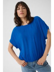 Kaffe Bluzka w kolorze niebieskim rozmiar: 38. Niebieskie bluzki Kaffe, s, bez wzorów, z wiskozy, klasyczne, bez kołnierzyka, bez ramiączek. Za 56.99 zł.