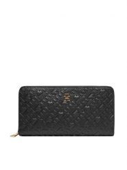 Tommy Hilfiger Portfel Th Icon Lrg Za Mono Embo AW0AW17955 Czarny. Czarne portfele Tommy Hilfiger, bez wzorów, ze skóry. Za 229.99 zł.