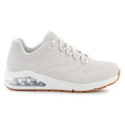 Buty Skechers Uno 2 In Kat-Neato 155642-OFWT białe. Białe buty treningowe bez wzorów, z materiału, bez zapięcia. Za 544.84 zł.