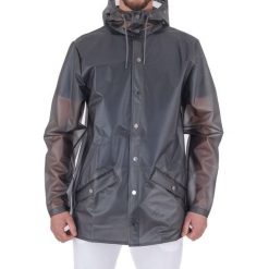 Kurtka RAINS 12010R LONG JACKET W3 Szary. Szare kurtki Rains, xl, bez wzorów, z syntetyku, bez kaptura. Za 194.99 zł.