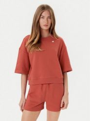 K-Way Bluza Gwen K7127ZW Czerwony Comfort Fit. Czerwone bluzy K-Way, xl, bez wzorów, z bawełny, bez ramiączek, bez kaptura. Za 309.99 zł.