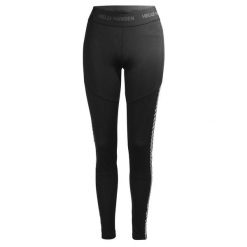 Legginsy damskie Helly Hansen Lifa. Czarne legginsy Helly Hansen, bez wzorów, z materiału. Za 243.50 zł.