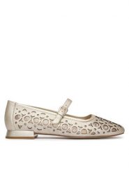 Caprice Baleriny 9-22511-46 Srebrny. Szare baleriny Caprice, bez wzorów, ze skóry, bez obcasa, bez zapięcia. Za 275.99 zł.
