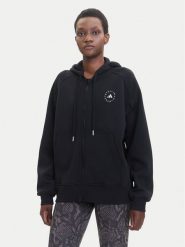 Adidas by Stella McCartney Bluza JF6337 Czarny Loose Fit. Czarne bluzy adidas by Stella McCartney, m, bez wzorów, z bawełny, bez ramiączek, bez kaptura. Za 649.99 zł.