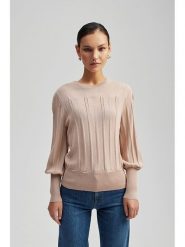 By Malina Sweter "Billie" w kolorze beżowym rozmiar: S. Brązowe swetry BY MALINA, s, bez wzorów, bez ramiączek. Za 228.94 zł.