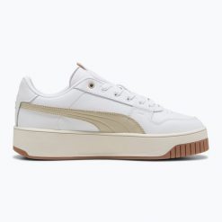 Buty damskie PUMA Carina Street Lux. Brązowe buty sportowe lifestyle Puma, bez wzorów, sportowe, bez zapięcia. Za 269.99 zł.