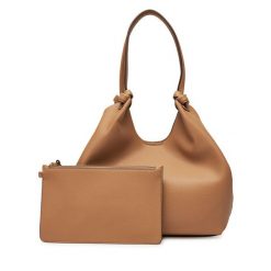 Torebka DKNY. Brązowe torebki klasyczne DKNY, bez wzorów, klasyczne, bez dodatków. Za 469.99 zł.