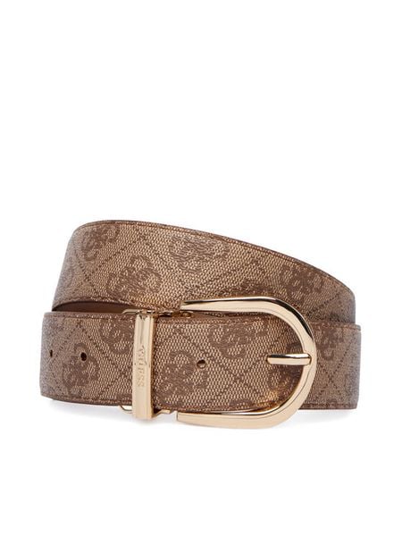 Guess Pasek Damski BW9492 P6435 Brązowy. Brązowe paski Guess, z aplikacjami, ze skóry. Za 284.99 zł.
