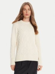 Barbour Sweter Burne Crew LKN1572WH51 Écru Regular Fit. Swetry Barbour, bez wzorów, z bawełny, bez ramiączek. Za 469.99 zł.