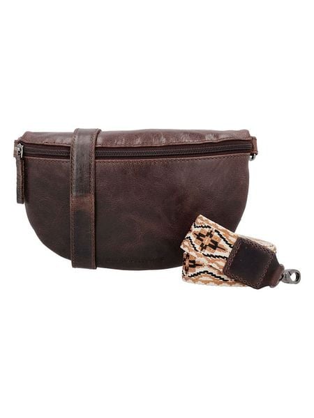 HIDE & STITCHES Skórzana saszetka w kolorze brązowym - 24 x 13 x 8 cm rozmiar: onesize. Brązowe nerki i saszetki HIDE & STITCHES, bez wzorów, z materiału, sportowe, bez dodatków. Za 158.47 zł.