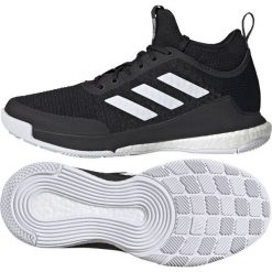 Buty do siatkówki adidas CrazyFlight Mid W FX1791 czarne czarne. Czarne buty treningowe adidas, bez wzorów, z gumy, bez zapięcia, do siatkówki. Za 849.00 zł.