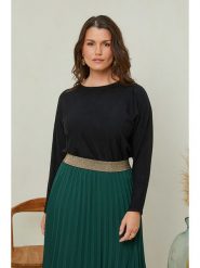 Curvy Lady Sweter w kolorze czarnym rozmiar: 40/42. Czarne swetry Curvy Lady, bez wzorów, bez ramiączek. Za 88.43 zł.