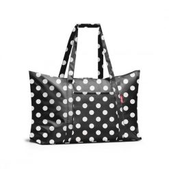 Torba mini maxi travelbag, dots white. Białe torby podróżne Reisenthel, bez wzorów. W wyprzedaży za 108.90 zł.