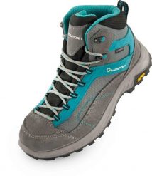 Buty damskie trekkingowe wodoodporne Garsport AVERAU MID. Niebieskie buty trekkingowe 318, bez wzorów, z gumy, bez zapięcia, trekkingowe. Za 411.99 zł.
