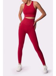 Spaio Legginsy sportowe "Adapt" w kolorze czerwonym rozmiar: L. Czerwone legginsy Spaio, l, bez wzorów, z materiału, outdoorowe. Za 126.75 zł.