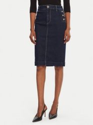 Liu Jo Spódnica jeansowa UF5092 D0264 Granatowy Regular Fit. Niebieskie spódnice Liu Jo, bez wzorów, z bawełny. Za 599.99 zł.