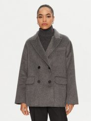 ViCOLO Płaszcz wełniany TS0020 Szary Regular Fit. Szare płaszcze ViCOLO, na zimę, s, bez wzorów, z syntetyku, bez kaptura. Za 839.99 zł.