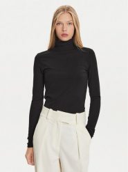 Calvin Klein Golf K20K207747 Czarny Slim Fit. Czarne swetry Calvin Klein, l, bez wzorów, bez ramiączek. Za 219.99 zł.