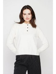 C& Jo Sweter w kolorze białym rozmiar: 36. Białe swetry C& Jo, bez wzorów, klasyczne, bez ramiączek. Za 121.99 zł.