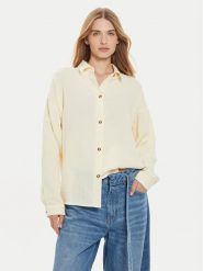 Roxy Koszula Morning Time ERJWT03639 Beżowy Loose Fit. Brązowe koszule Roxy, m, bez wzorów, z bawełny, bez kołnierzyka, bez ramiączek. Za 109.99 zł.