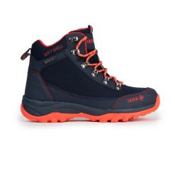 Wodoodporne buty trekkingowe LEZAT ze wzmocnieniami | Gumowa podeszwa i materiał. Czerwone buty trekkingowe IZAS, na jesień, z gumy, bez zapięcia. W wyprzedaży za 313.00 zł.