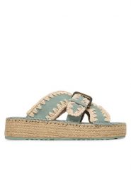 Mou Espadryle MU.SW641003A Brązowy. Brązowe espadryle Mou, bez wzorów, ze skóry, bez obcasa. Za 899.99 zł.