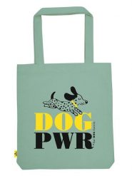 Moses. Torba zakupowa "Dog Power" w kolorze zielonym - 42 x 39 cm rozmiar: onesize. Zielone shopper bag Moses, bez wzorów, z materiału, bez dodatków. Za 48.16 zł.