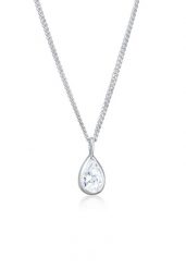 Elli Damski wisiorek kropla z cyrkoniami ze srebra próby 925 Sterling Silver Naszyjniki 1 ct. Szare naszyjniki Elli, z materiału, z cyrkonią, srebrne. Za 243.99 zł.