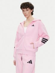 Adidas Bluza Future Icons 3-Stripes JE0175 Różowy Regular Fit. Czerwone bluzy adidas, xs, bez wzorów, z bawełny, bez kaptura. Za 219.99 zł.